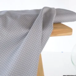 Tissu Popeline coton imprimé petit pois - OEKO TEX
