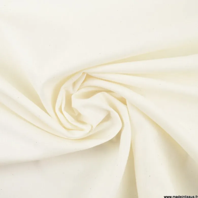 Tissu popeline coton léger certifié contact alimentaire