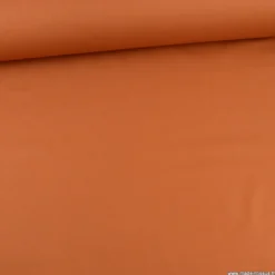Tissu Popeline coton OEKO TEX uni Cognac - OEKO TEX