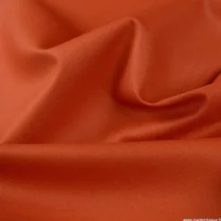Tissu Popeline coton OEKO TEX uni Terracotta - OEKO TEX