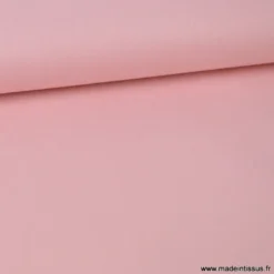 tissu Popeline coton OEKO TEX uni rose