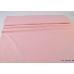 tissu Popeline coton OEKO TEX uni rose