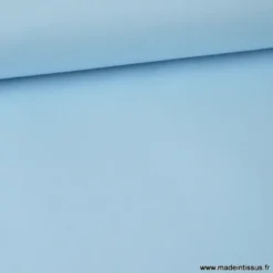 tissu Popeline coton OEKO TEX uni bleu