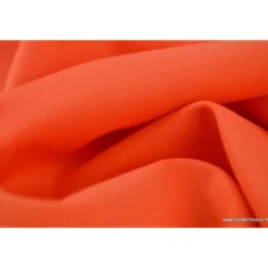 tissu Popeline coton OEKO TEX uni orange clair