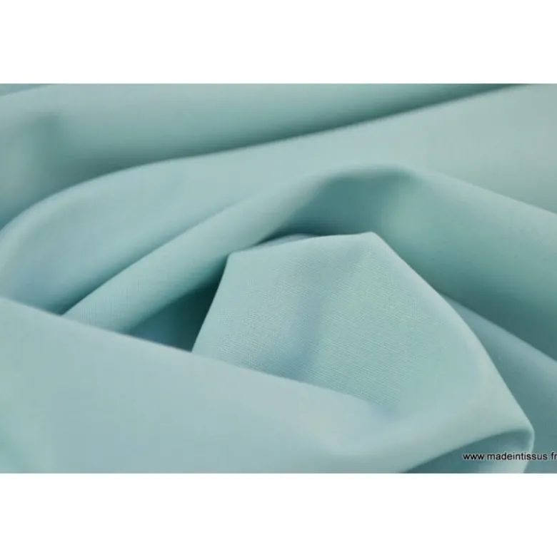 tissu Popeline coton OEKO TEX uni menthe
