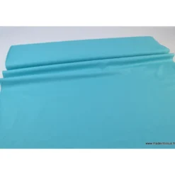 Tissu Popeline coton OEKO TEX uni turquoise
