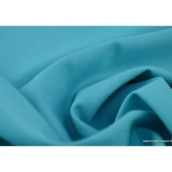 Tissu Popeline coton OEKO TEX uni turquoise