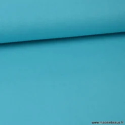 Tissu Popeline coton OEKO TEX uni turquoise