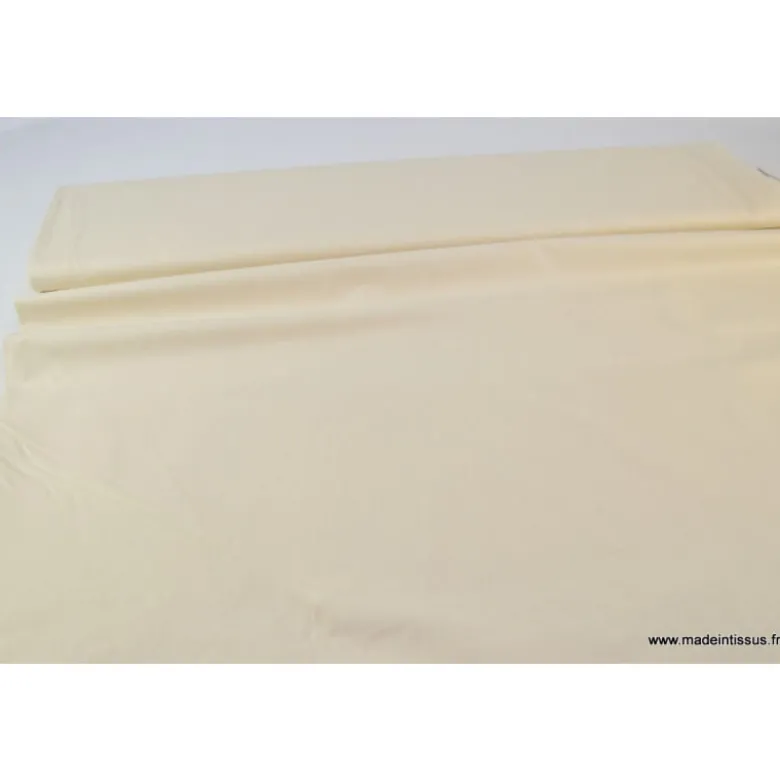 Tissu Popeline coton OEKO TEX uni naturel