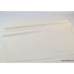 tissu Popeline coton OEKO TEXuni écru
