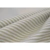 Tissu popeline coton rayures SABLE (beige) et blanches tissé teint - OEKO TEX