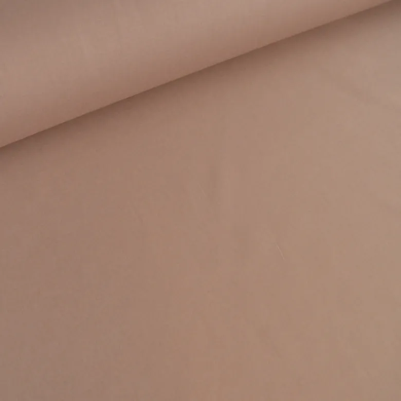 Tissu popeline coton Taupe - OEKO TEX
