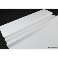 Tissu Popeline coton uni blanc - OEKO TEX