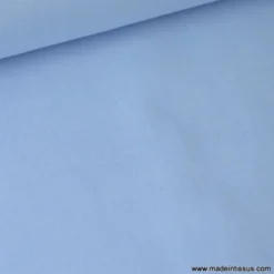 Tissu Popeline coton uni tissé teint chambray bleu ciel - OEKO TEX