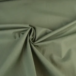 Tissu popeline coton Vert olive - OEKO TEX