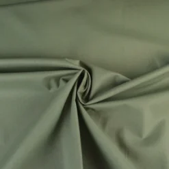 Tissu popeline coton Vert olive - OEKO TEX