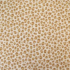 Tissu Popeline de coton Balzac motif léopard beige rosé - OEKO TEX