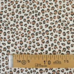 Tissu Popeline de coton Balzac motif léopard écru - OEKO TEX