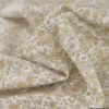 Tissu Popeline de Coton Bio Fleurs Beige – Oeko-Tex