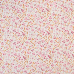 Tissu popeline de coton Poppy – motif fleurs roses