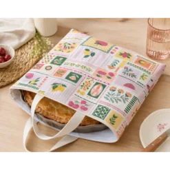 Tissu Popeline de coton Solea motif Patchwork rose - OEKO TEX