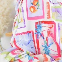 Tissu popeline de viscose Portofino - motif Patchwork XXL