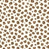 Tissu Popeline motif Léopard fond blanc cassé - OEKO TEX