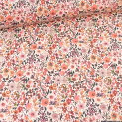 Tissu popeline Poppy motifs Fleurs automnales - OEKO TEX