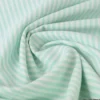Tissu popeline à rayures Menthe et blanches tissé teint - OEKO TEX