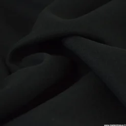 Tissu pour manteau Roberto en lainage mélangé - coloris Noir