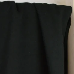 Tissu pour manteau Roberto en lainage mélangé - coloris Noir