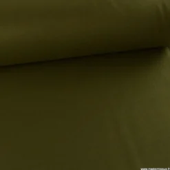Tissu pour manteau Roberto en lainage mélangé - coloris Vert Kaki