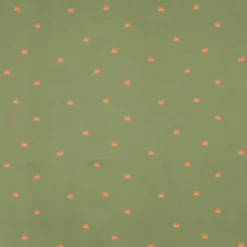 Tissu pour short de bain déperlant motif crabes fond kaki