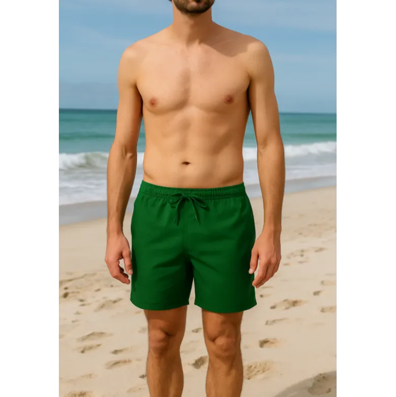 Tissu pour short de bain déperlant - Vert kaki