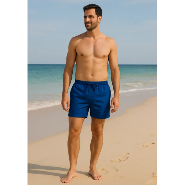 Tissu pour short de bain déperlant - Bleu Cobalt