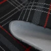 Tissu pour siège auto carreaux écossais rouge et noir