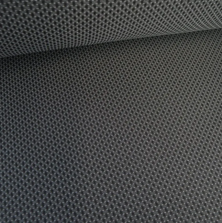 Tissu pour siège auto damier gris clair et noir