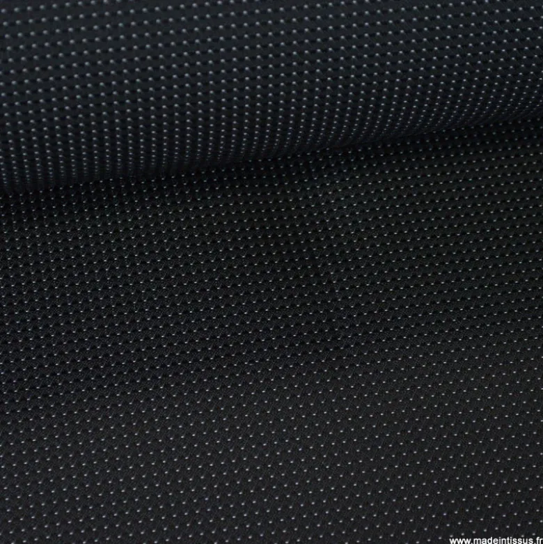 Tissu pour siège auto dessin pointillé noir et blanc