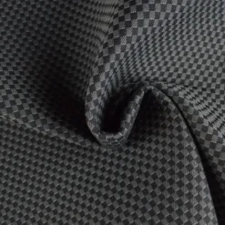 Tissu pour siège automobile - Damier noir et gris