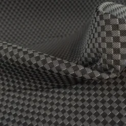 Tissu pour siège automobile - Damier noir et gris
