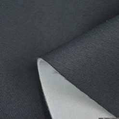 Tissu pour siège auto sergé noir et gris.