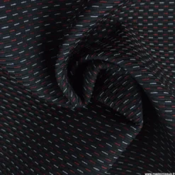 Tissu pour siège auto traits rouge et blanc