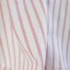 Tissu Regence en coton motif rayures rouges fond blanc - OEKO TEX