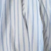 Tissu Regence en coton motif rayures bleues fond blanc - OEKO TEX