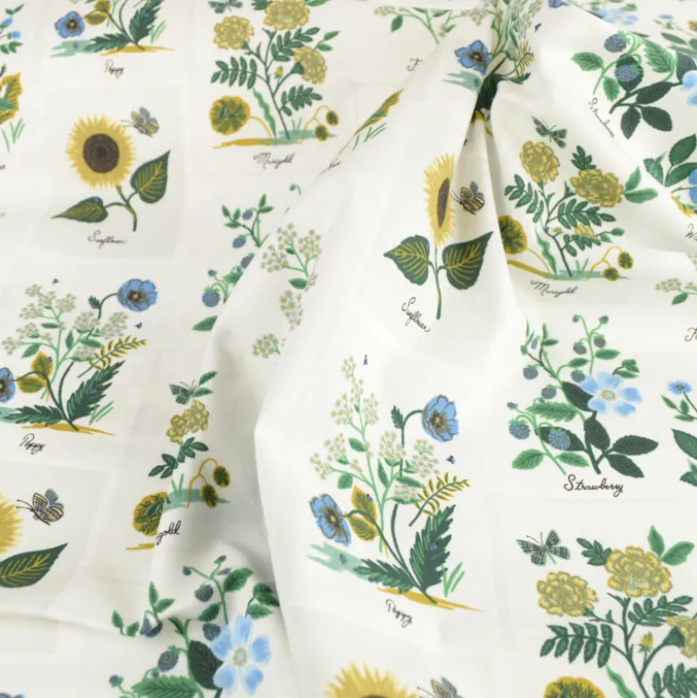 Tissu Rifle Paper Herbiers - collection Curio