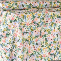 Tissu Rifle Paper Orchard motif fleurs fond Ecru - Collection Garden Party