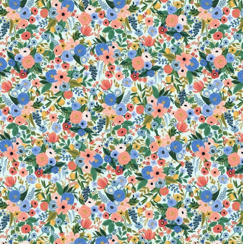 Tissu Rifle Paper Petite Rose motif fleurs - Collection Petite Garden