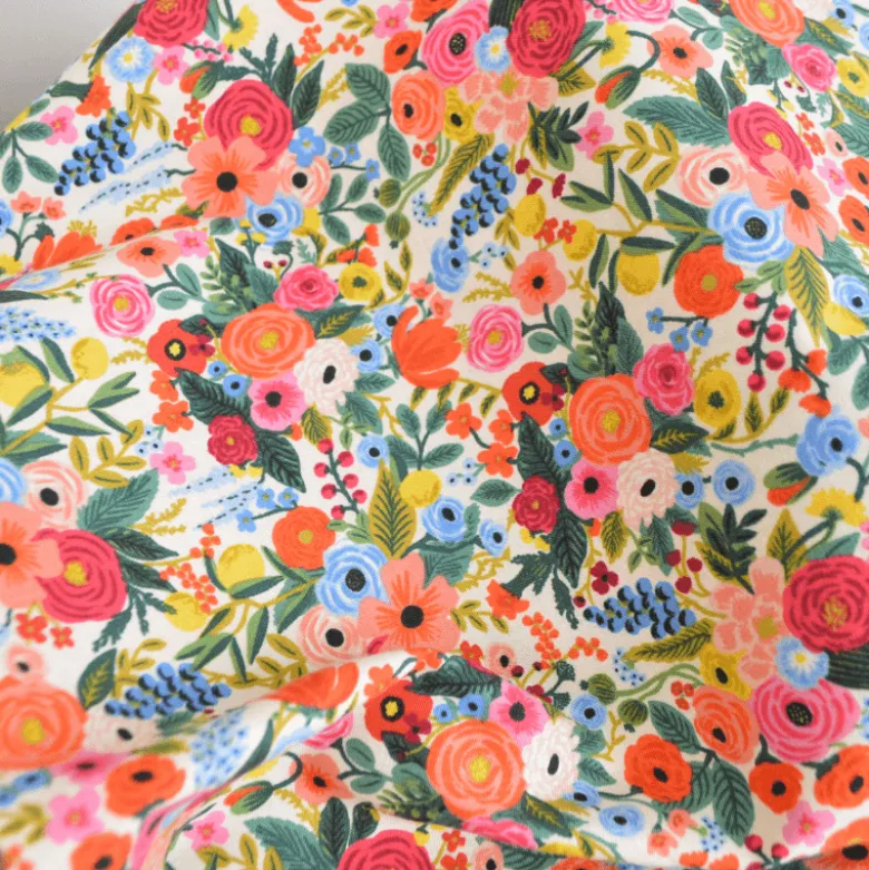 Tissu Rifle Paper Wildwood motif fleurs - Collection Petite Garden