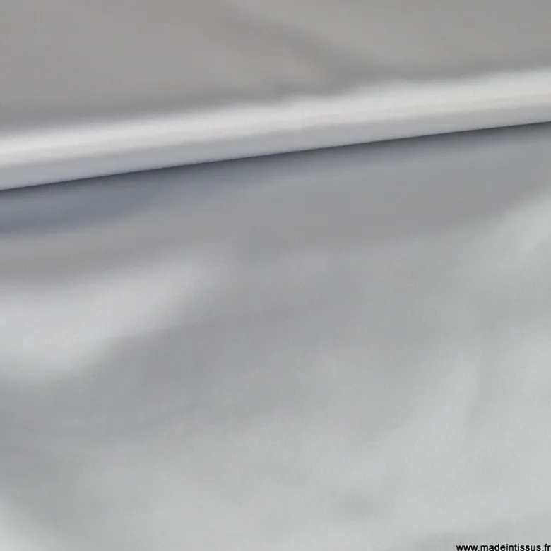 Tissu Satin Biba uni Argent - premier prix