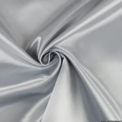 Tissu Satin Biba uni Argent - premier prix